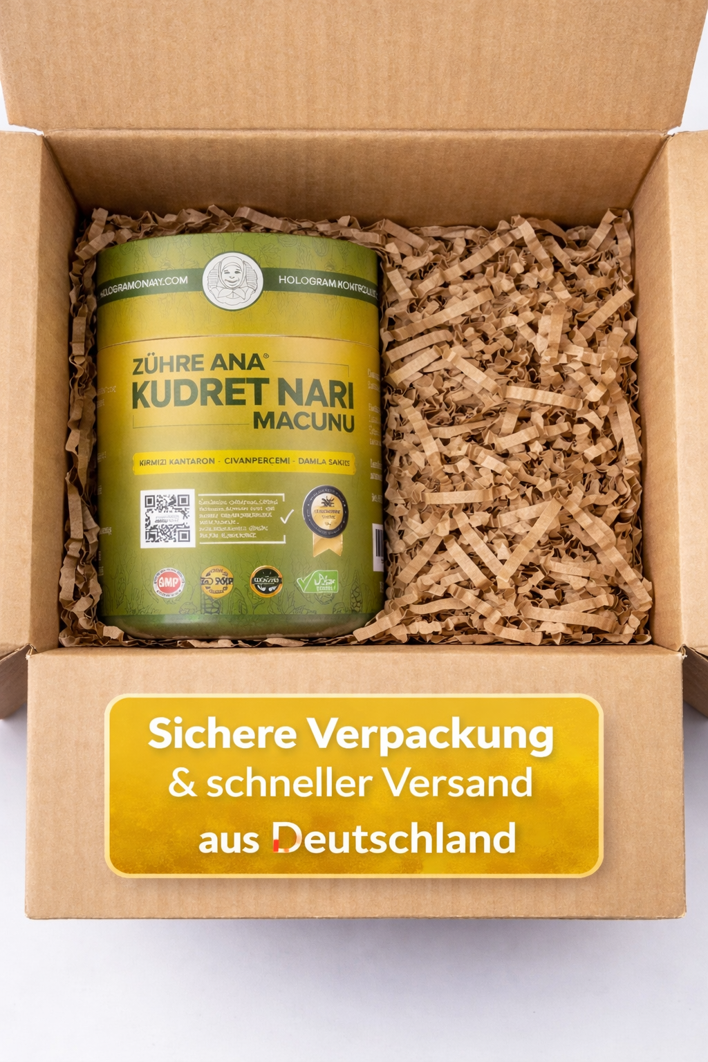 Zühre Ana Kudret Narı Macunu 240 g – Bittermelonenpaste, traditionelles pflanzliches Lebensmittel