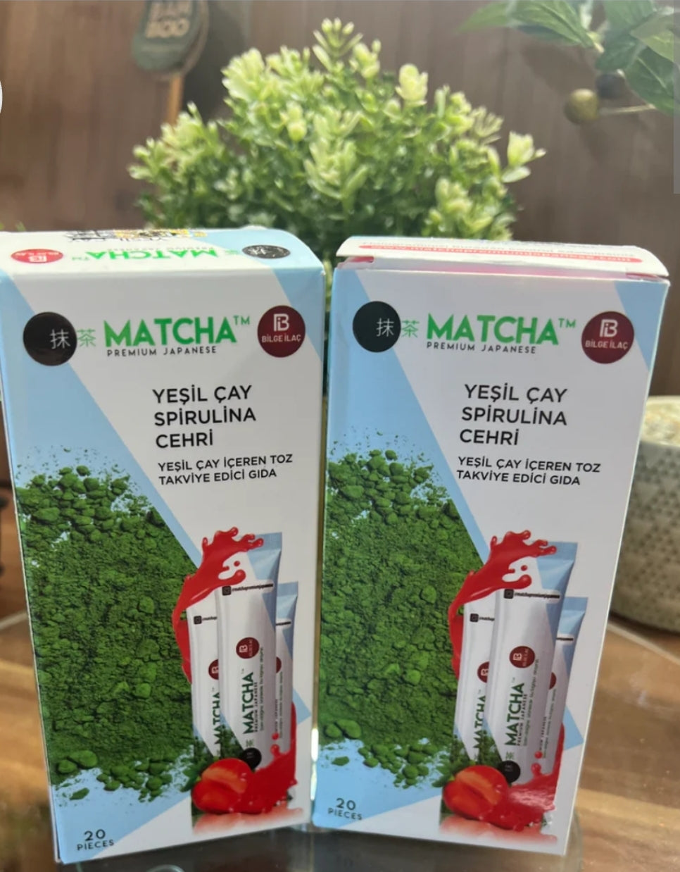 Matcha Detox Tee Premium Japanische Erdbeere Aromatisierte 20 Beutel