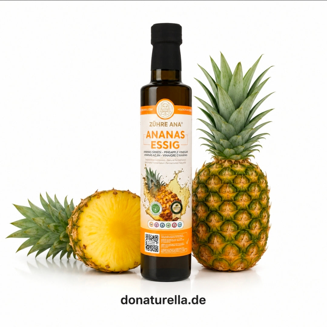 Zühre Ana Ananas Essig 500 ml – Natürlich Fermentierter Ananasessig