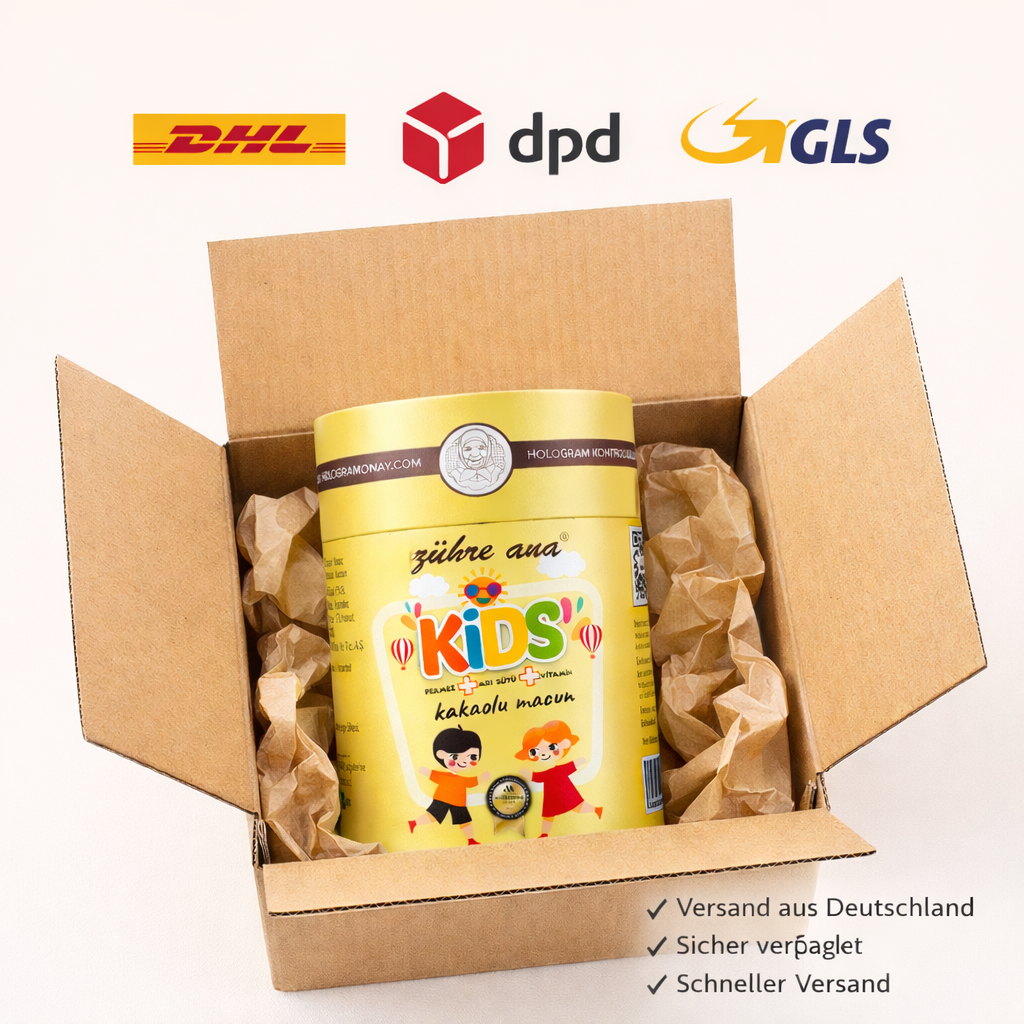 Zühre Ana Kids Kakaolu Macun – Natürlicher Honig-Macun für Kinder – 240 ml