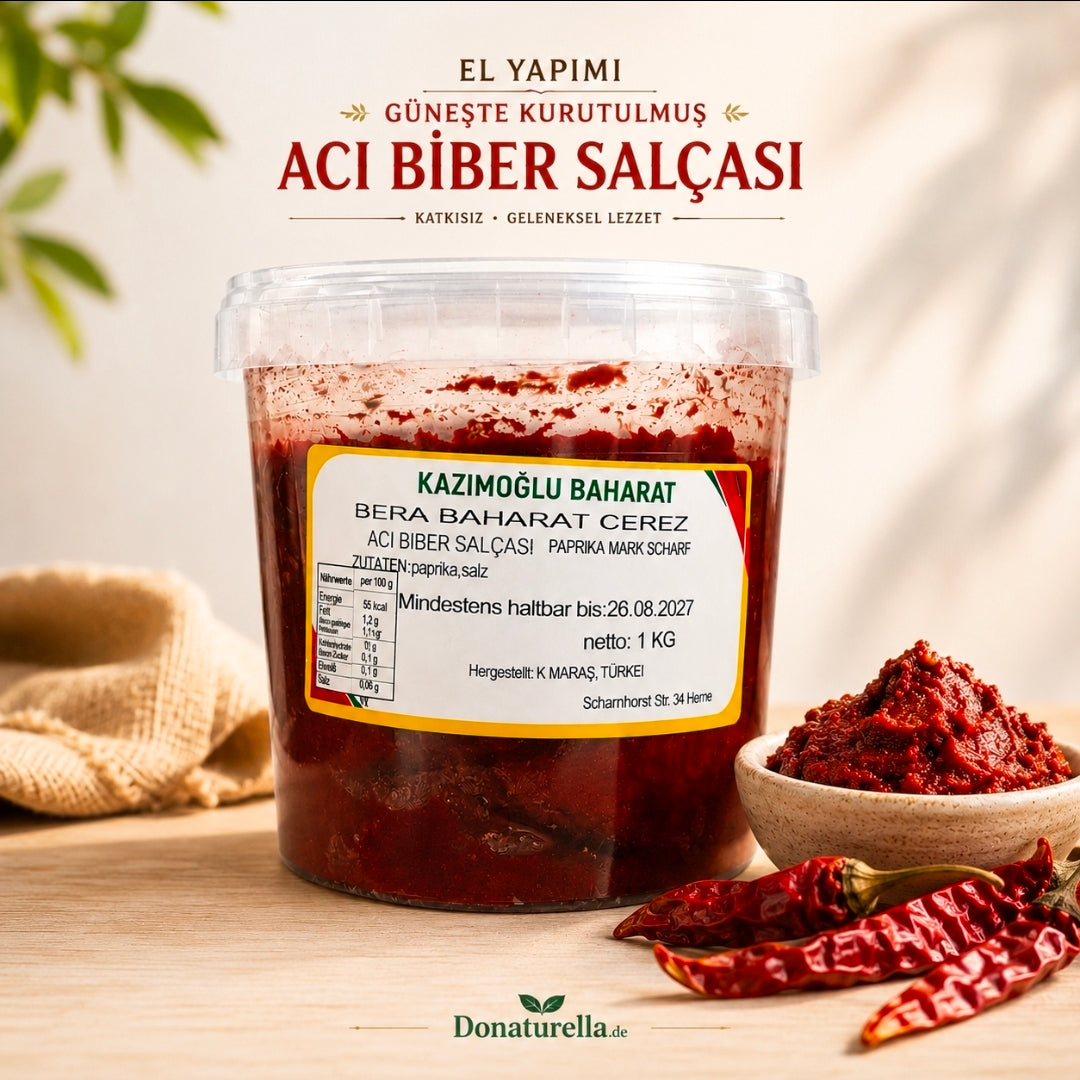 Premium handgemachtes sonnengetrocknetes Paprikamark scharf 1 kg