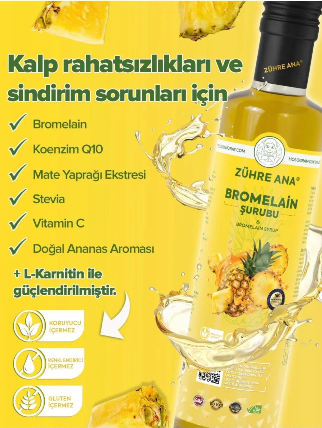 Bromelain Şurubu 250ml