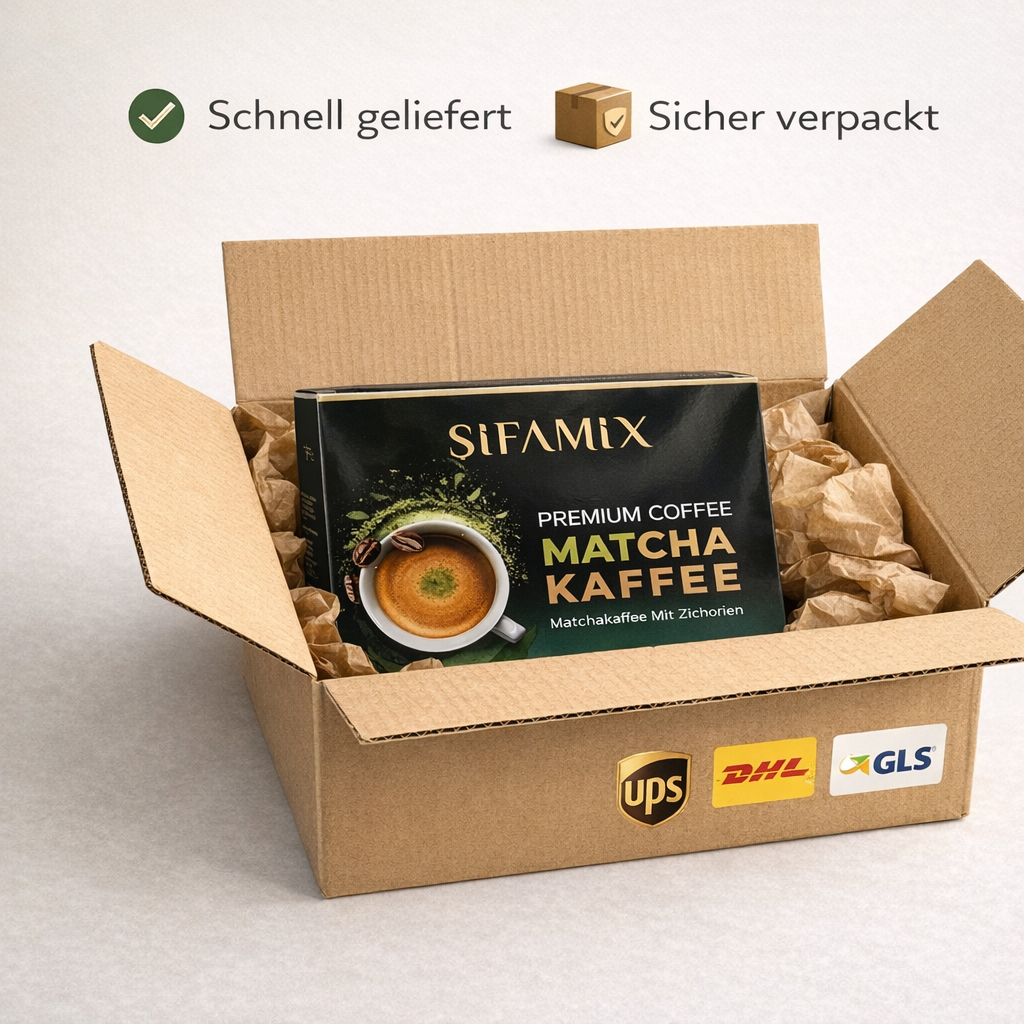 Matcha Kaffee mit Zichorien – Instant Matcha Kaffee Pulver 100 g