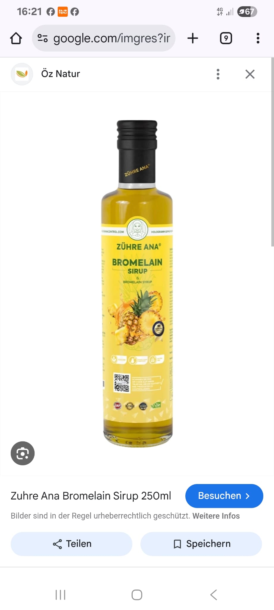 Bromelain Şurubu 250ml