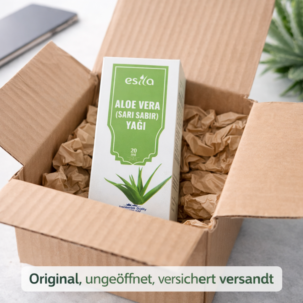 Aloe Vera (Sarı Sabır) Öl 20 ml – Aloe Vera Öl zur äußerlichen Anwendung für Haut- und Haarpflege 20ml