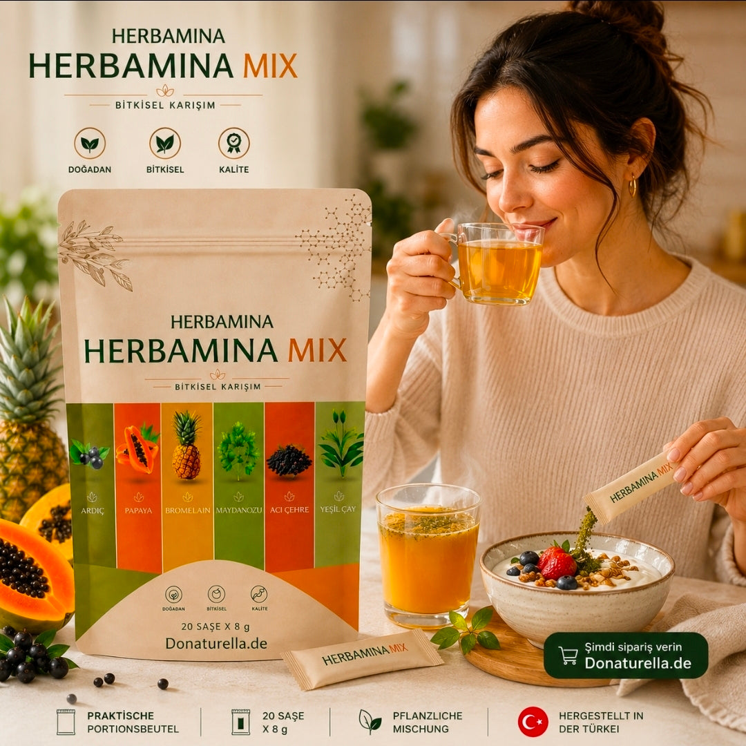 Herbamina Mix Kräutertee Kräutermischung – 20 x 8 g