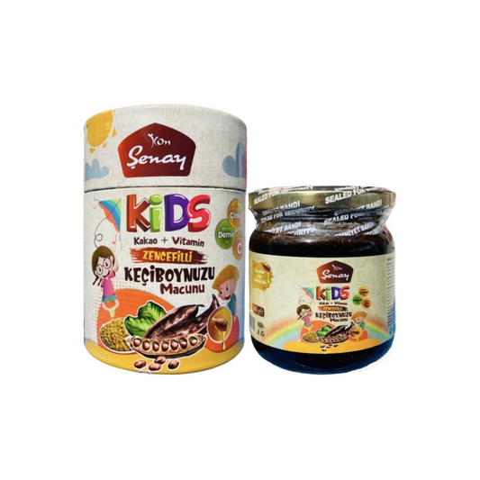 Johannisbrotpaste mit Kakao, Ingwer und Honig, Kinderpaste (240g)