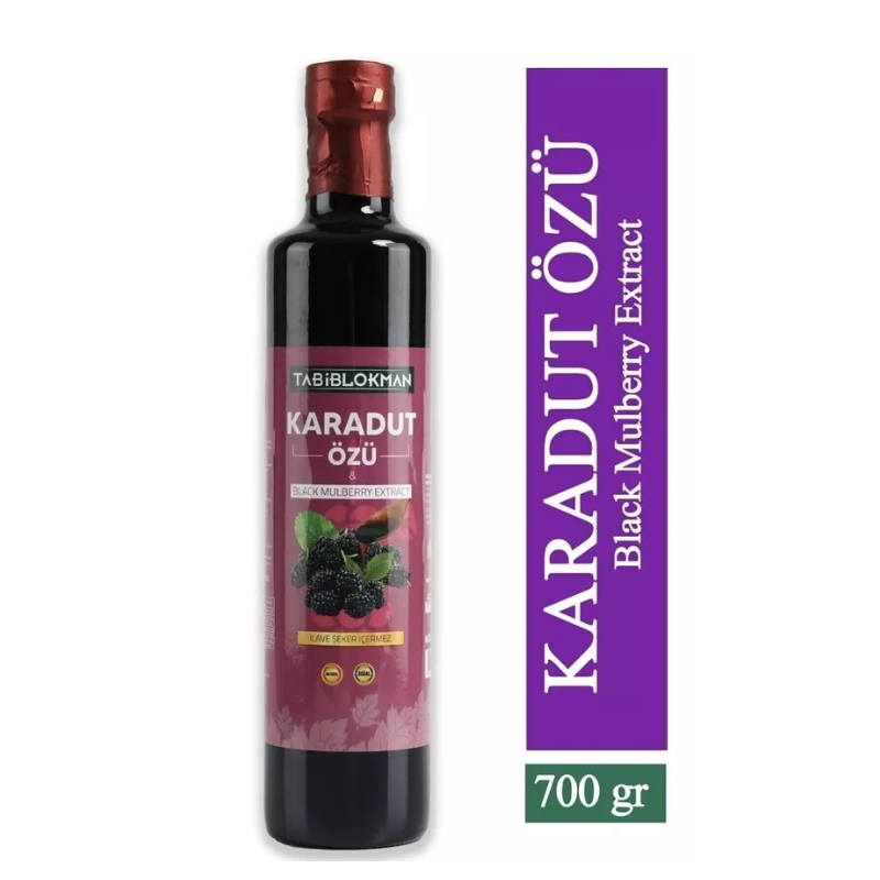 🍇 Schwarze Maulbeeren Extrakt / Karadut Özü 100% Naturel (700ml) - Tabilokman