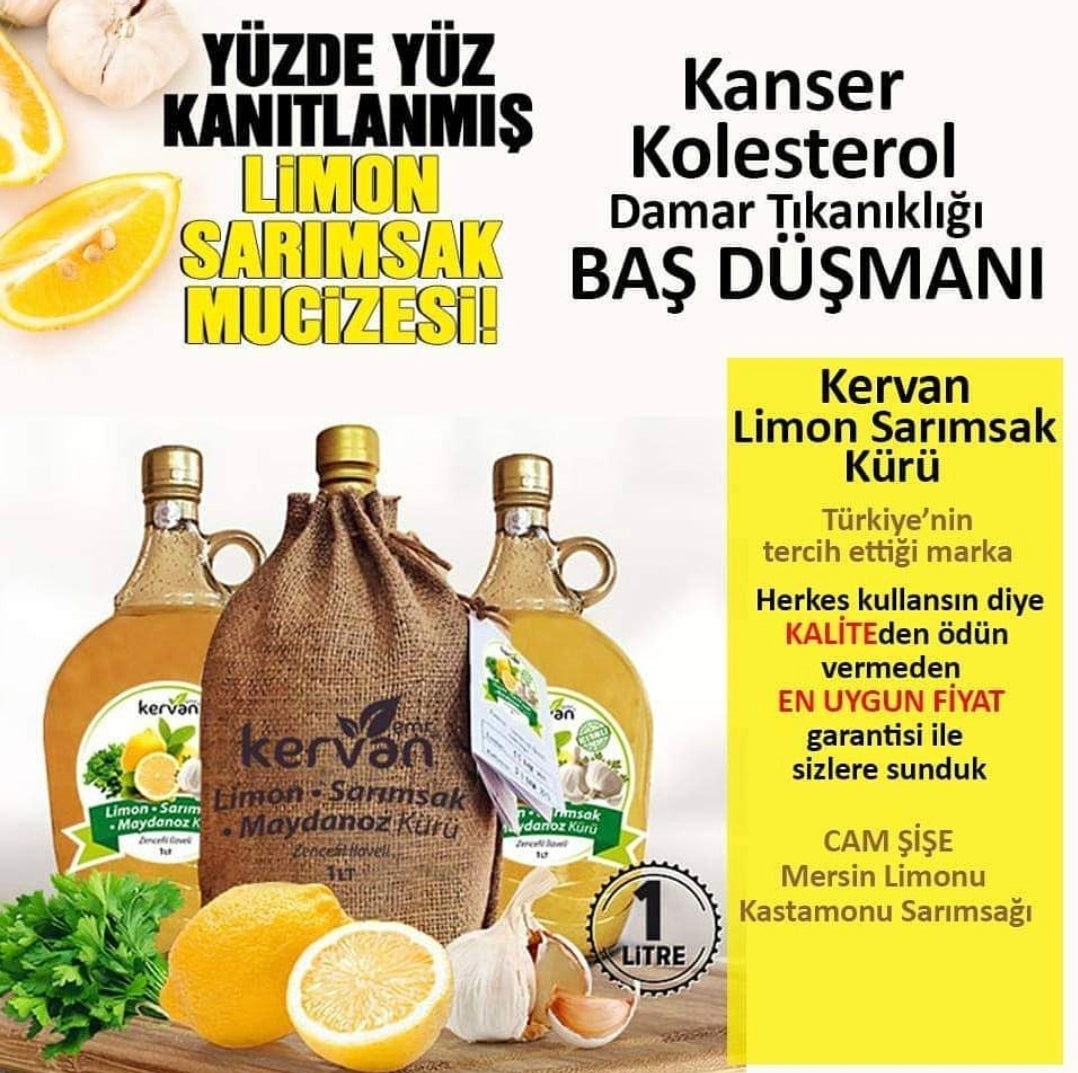 Zitronen-Knoblauch-Petersilie-Kur mit Ingwer (1 Liter)
