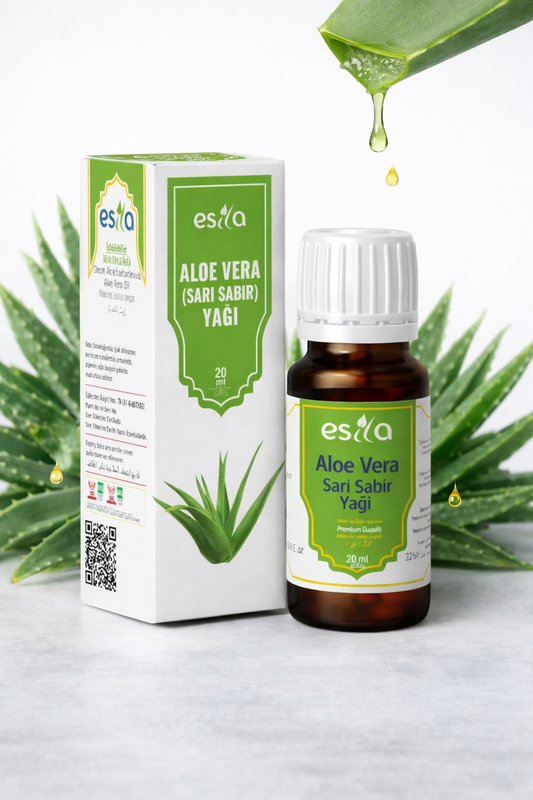 Aloe Vera (Sarı Sabır) Öl 20 ml – Aloe Vera Öl zur äußerlichen Anwendung für Haut- und Haarpflege 20ml