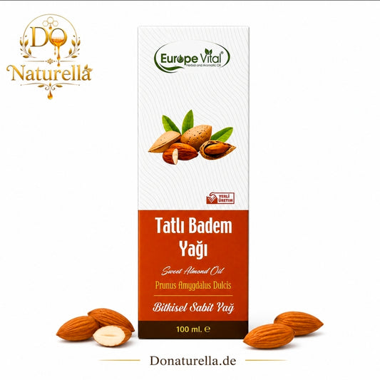 Süßmandelöl 100 ml – Prunus Amygdalus Dulcis – Pflanzliches Basisöl für Haut- und Körperpflege