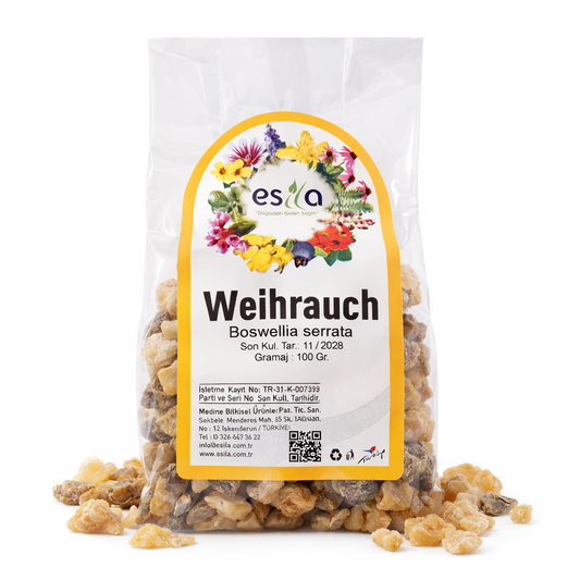 Boswellia Serrata Weihrauch Harz – 100 g Natur Räucherharz zum Räuchern
