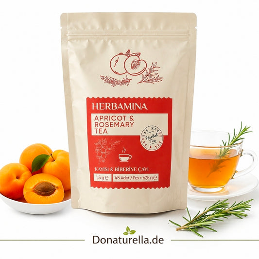 Herbamina Aprikosen- & Rosmarintee 45 Teebeutel 67,5 g