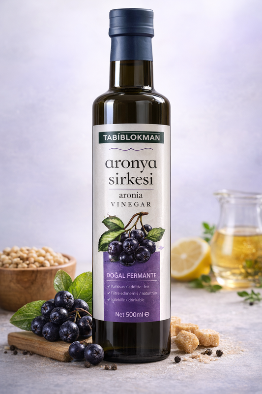 Aronia Essig (Natürlich fermentiert) – 500 ml
Aronya Sirkesi (Doğal Fermente) – 500 ml