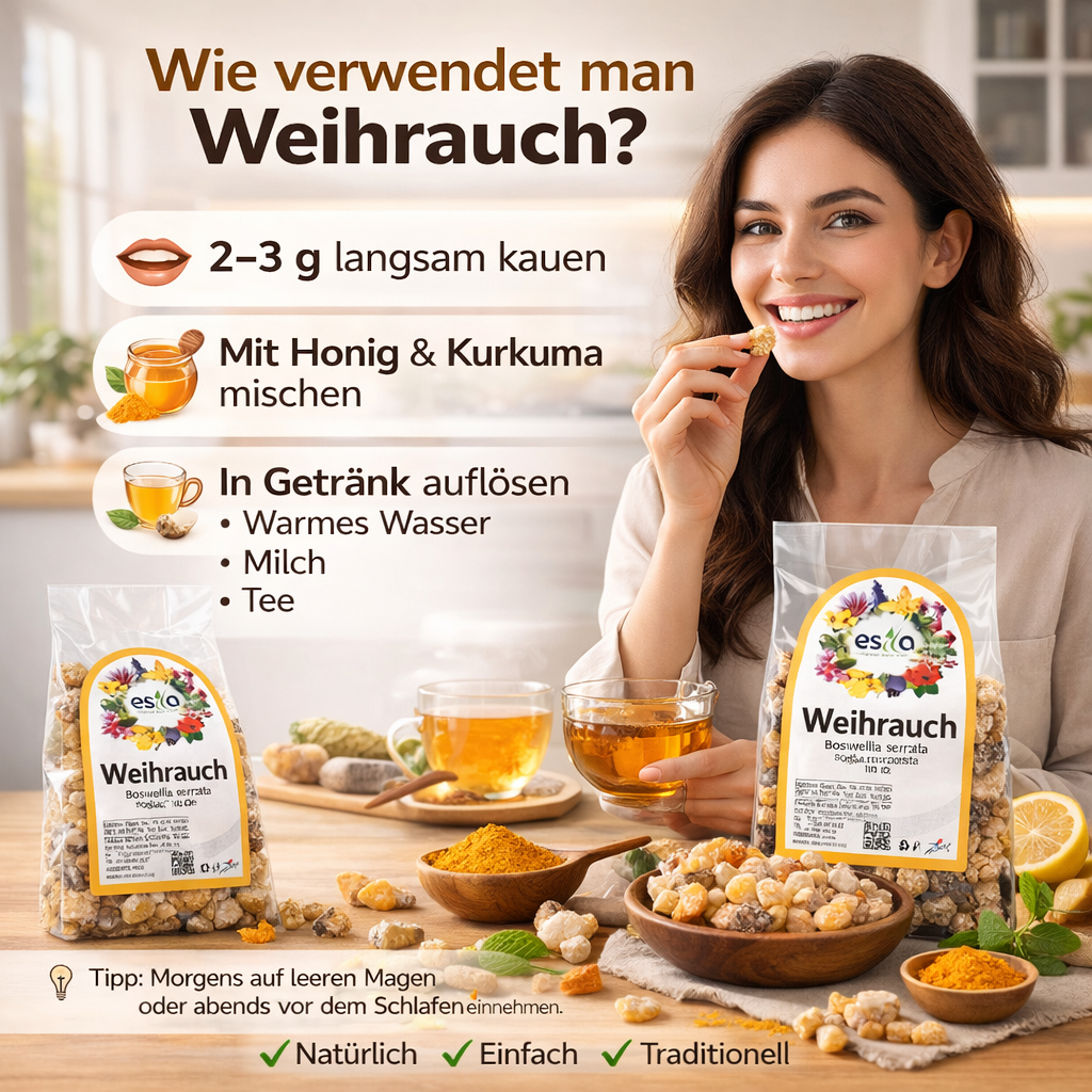 Boswellia Serrata Weihrauch Harz – 100 g Natur Räucherharz zum Räuchern