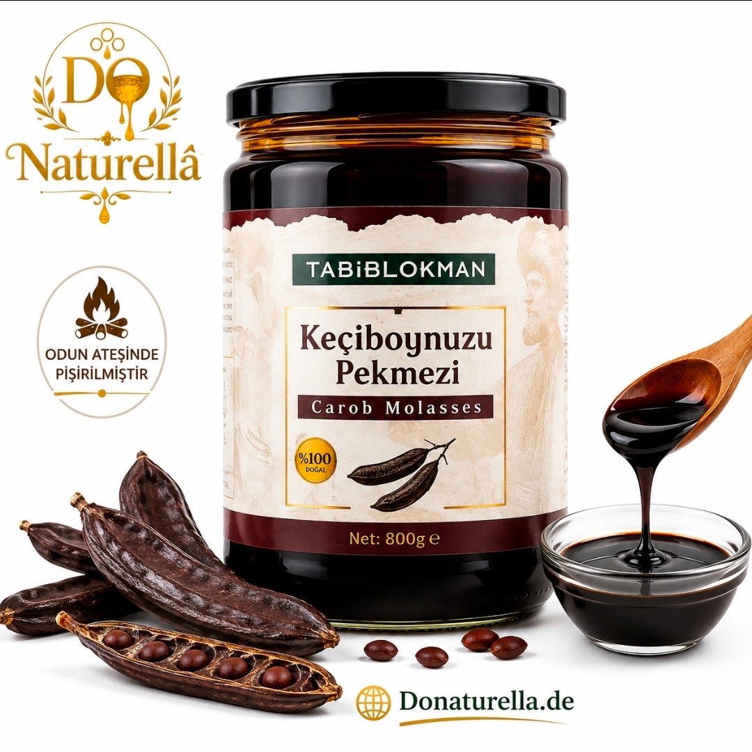 Johannisbrotmelasse (Keçiboynuzu Pekmezi) – Traditionell über Holzfeuer hergestellt, 100 % Natürlich, Ohne Zusatzstoffe – 800 g