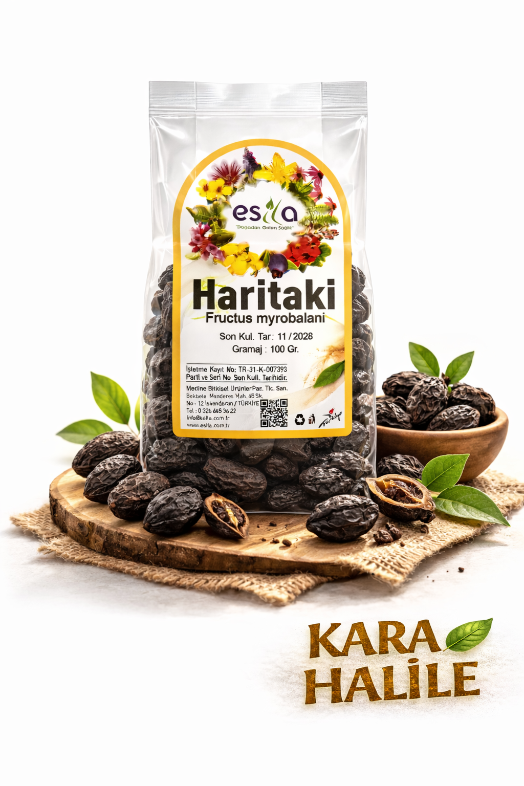 Kara Halile (Haritaki) Frucht 100g – Getrocknete Naturfrucht | Ayurveda Naturprodukt