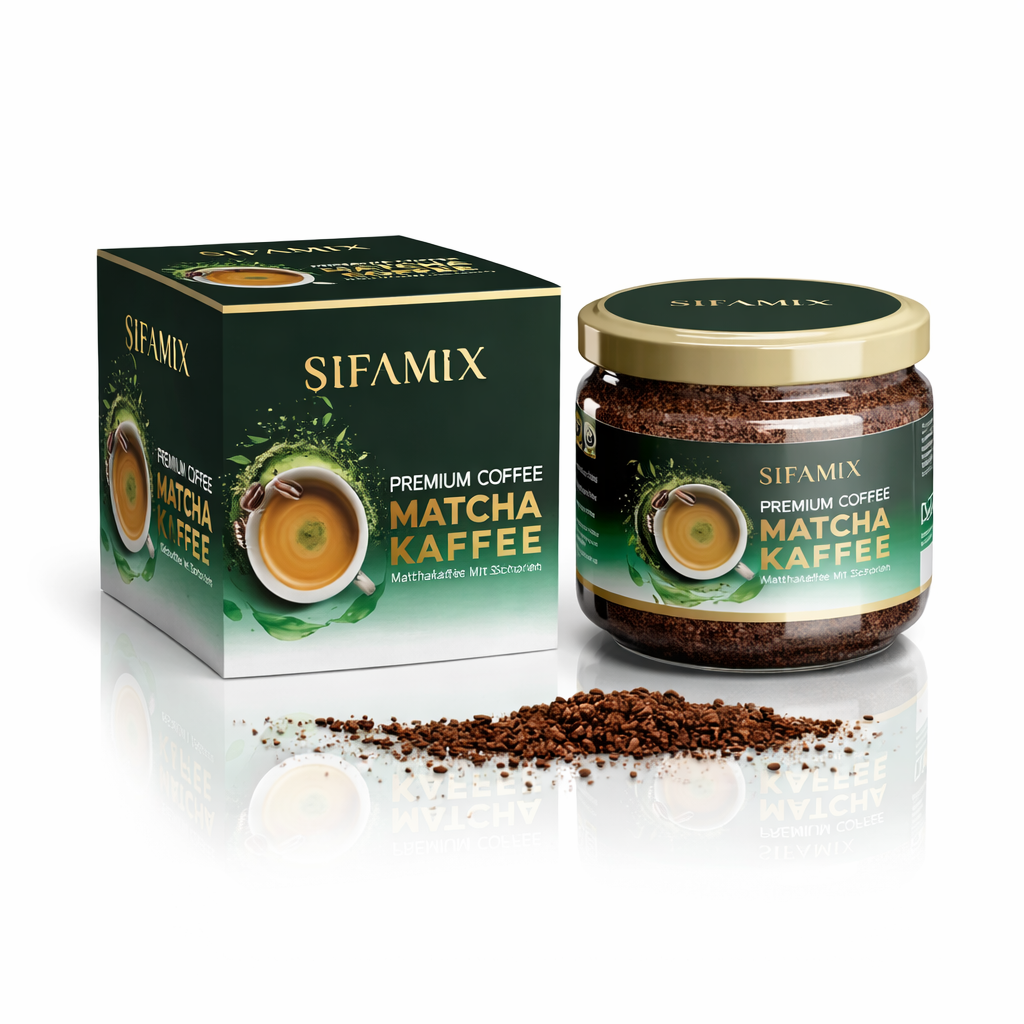 Matcha Kaffee mit Zichorien – Instant Matcha Kaffee Pulver 100 g