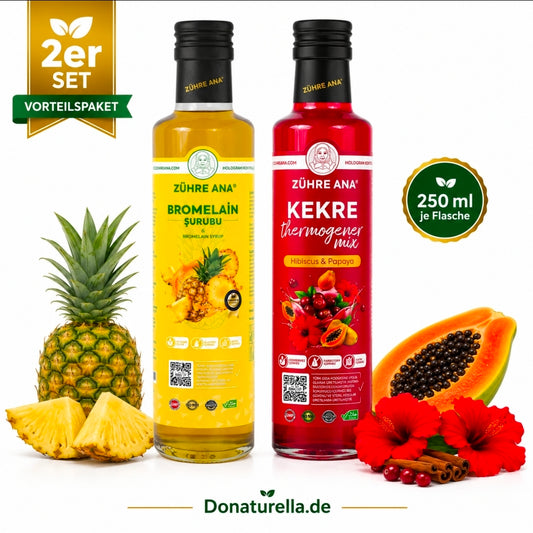 Bromelain Sirup & Kekre Thermogener Mix 250 ml – 2er Vorteilspaket | Zühre Ana