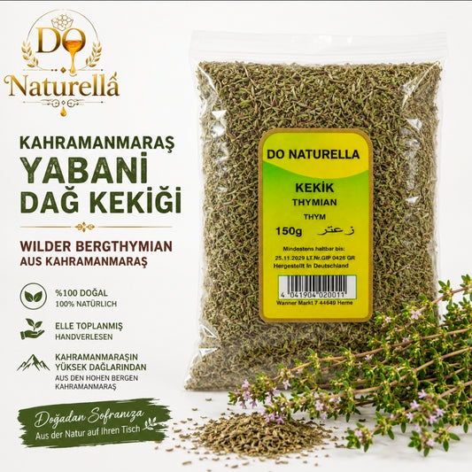 Wilder Thymian (Bergthymian) – (Dag Kekigi) 100 % Natur – Ohne Zusatzstoffe – 150 g