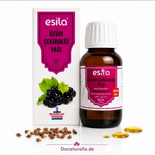 Traubenkernöl 50 ml – Kaltgepresst | 100 % Rein