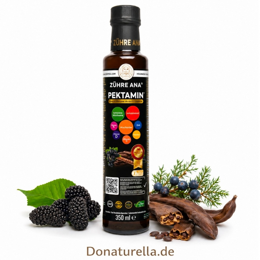 Zühre Ana Pektamin 350 ml – Traditionelle Melasse mit 12 Vitaminen, Schwarzer Maulbeere, Johannisbrot, Wacholder, Zink, Kalium