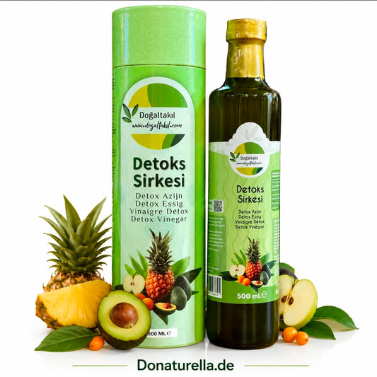 Detoks Sirkesi 500 ml – Natürliche Kräuter- & Fruchtessigmischung