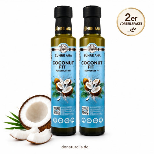 Coconut Fit 2er Vorteilspaket 2 × 250 ml – Premium Kokosnuss Fit | Natürlich fermentiert | Ohne Konservierungsstoffe | Zühre Ana
