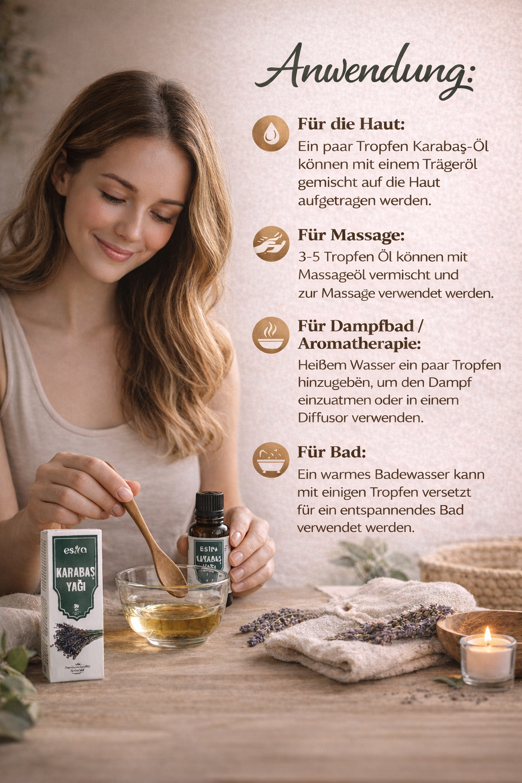 Karabaşöl 20 ml – Reines Naturprodukt | Hochwertiges Lavendelöl