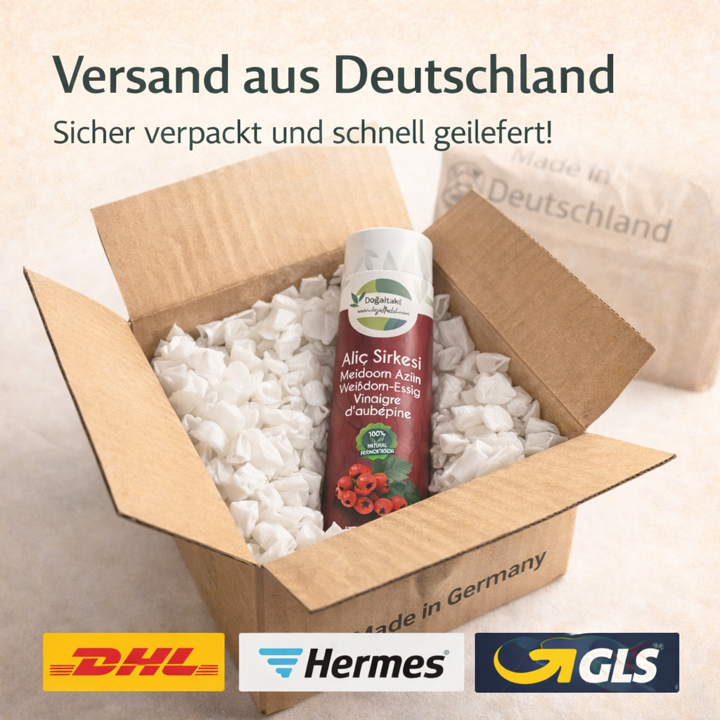 Weißdorn Essig 500 ml – Natürlich fermentiert – Ohne Zusatzstoffe – 100% Natürlich – Alıç Sirkesi