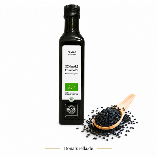 Bio Schwarzkümmelöl 250 ml – Kaltgepresst – Nahrungsergänzungsmittel