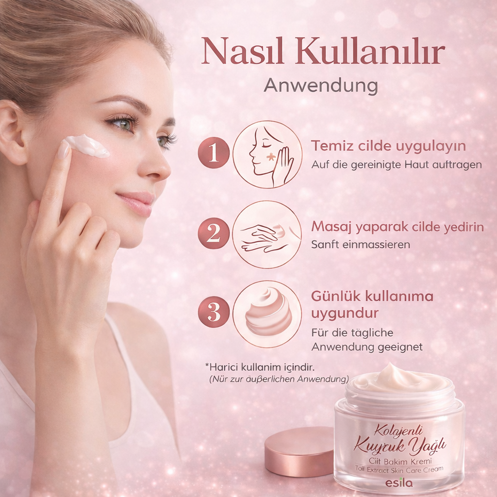 Kollagenhaltige Schwanzfett Creme zur Hautpflege – 50 ml