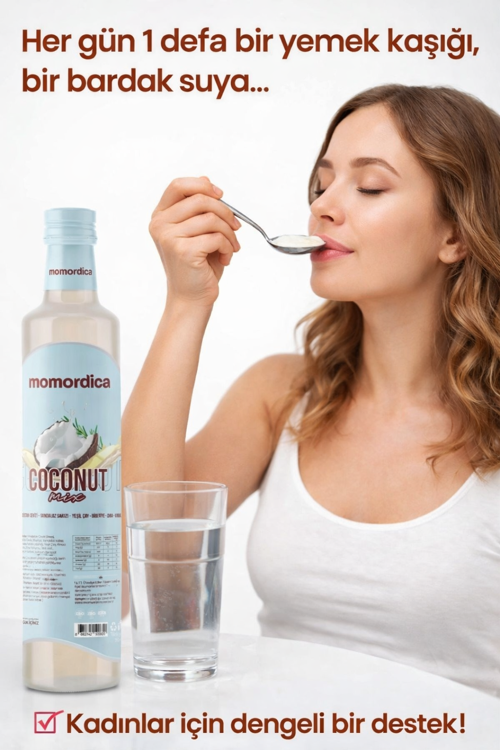 Momordica Coconut Mix – Flüssige Kokosmischung mit Grüntee, Quinoa & Chia 250ml