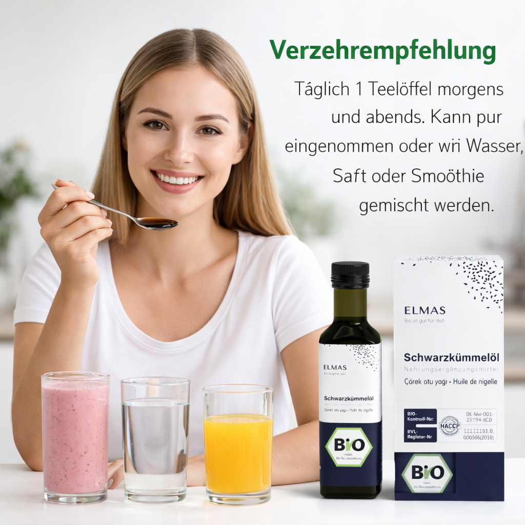 Schwarzkümmelöl Bio 100 ml – Kaltgepresst – 100% Rein
