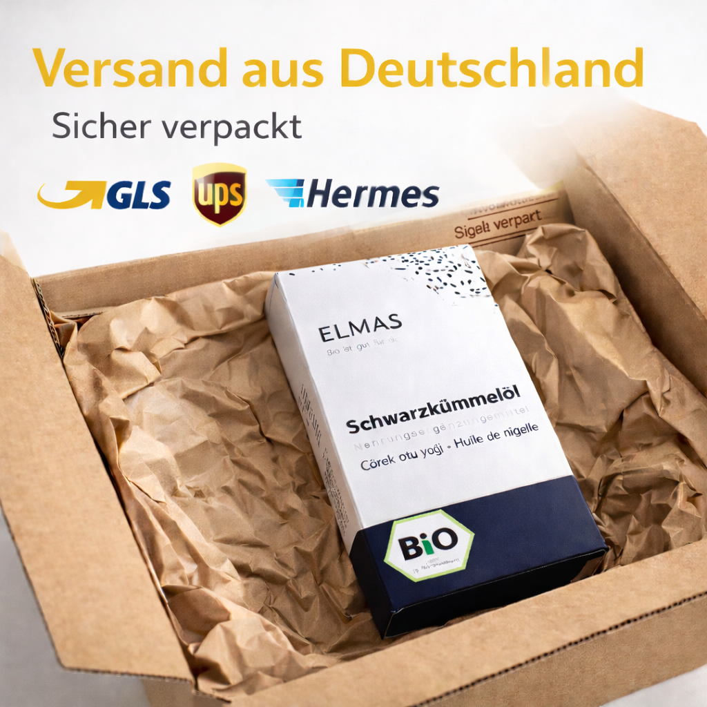 Schwarzkümmelöl Bio 100 ml – Kaltgepresst – 100% Rein